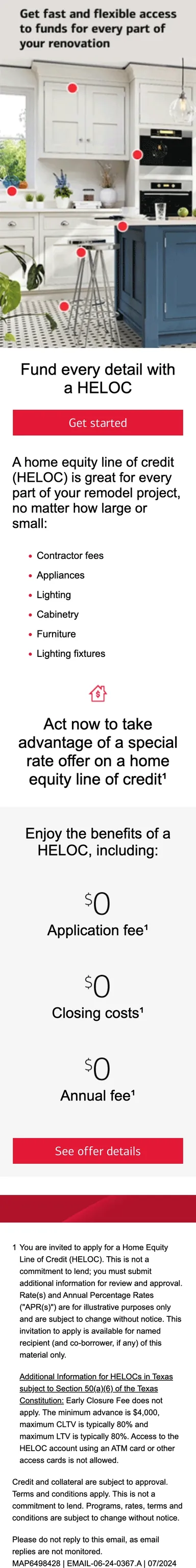 HELOC renovation, A and B, full-length mobile layout at 320 px.