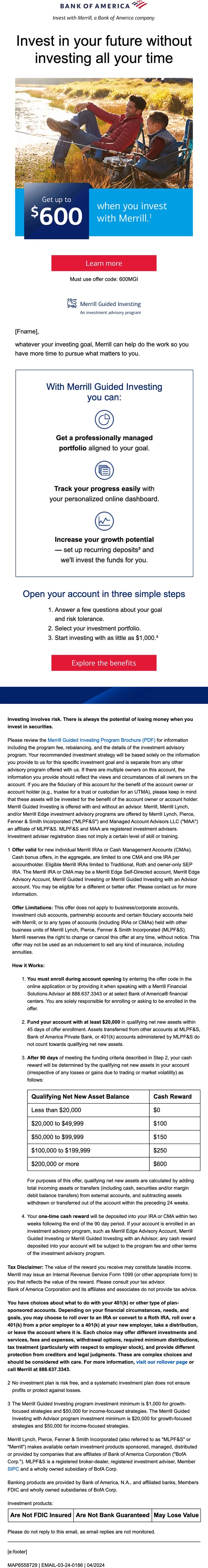 Merrill Guided Investing offer, full-length desktop layout at 550 px.